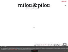 Tablet Screenshot of milouandpilou.com